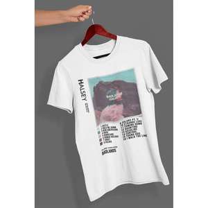 Halsey White Graphic Tee - Short Sleeve